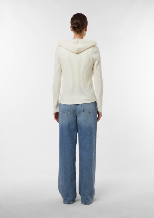 Weiches Rippshirt mit Kapuze