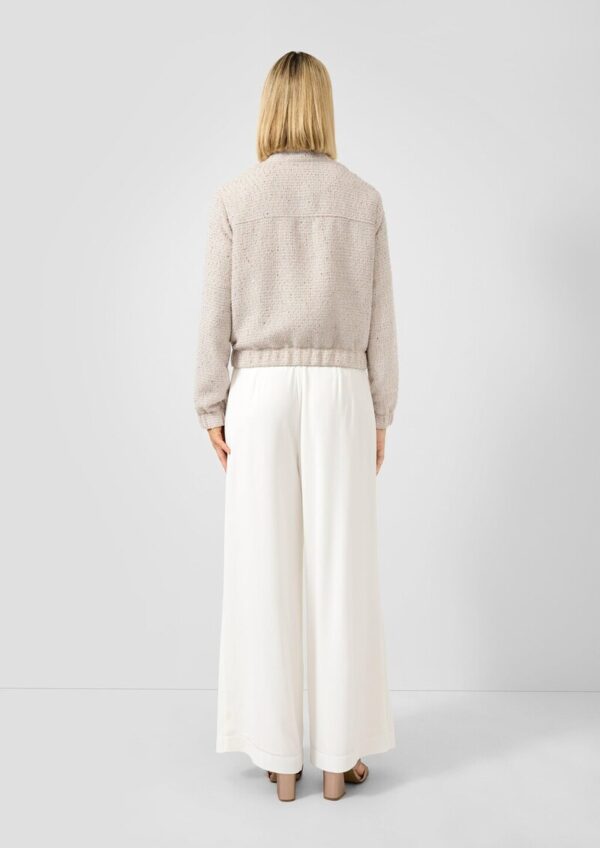 Bouclé-Bomberjacke mit Pailletten im Relaxed Fit