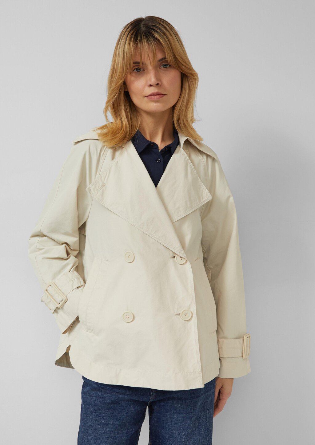 Cabanjacke im Relaxed Fit mit abgerundetem Saum