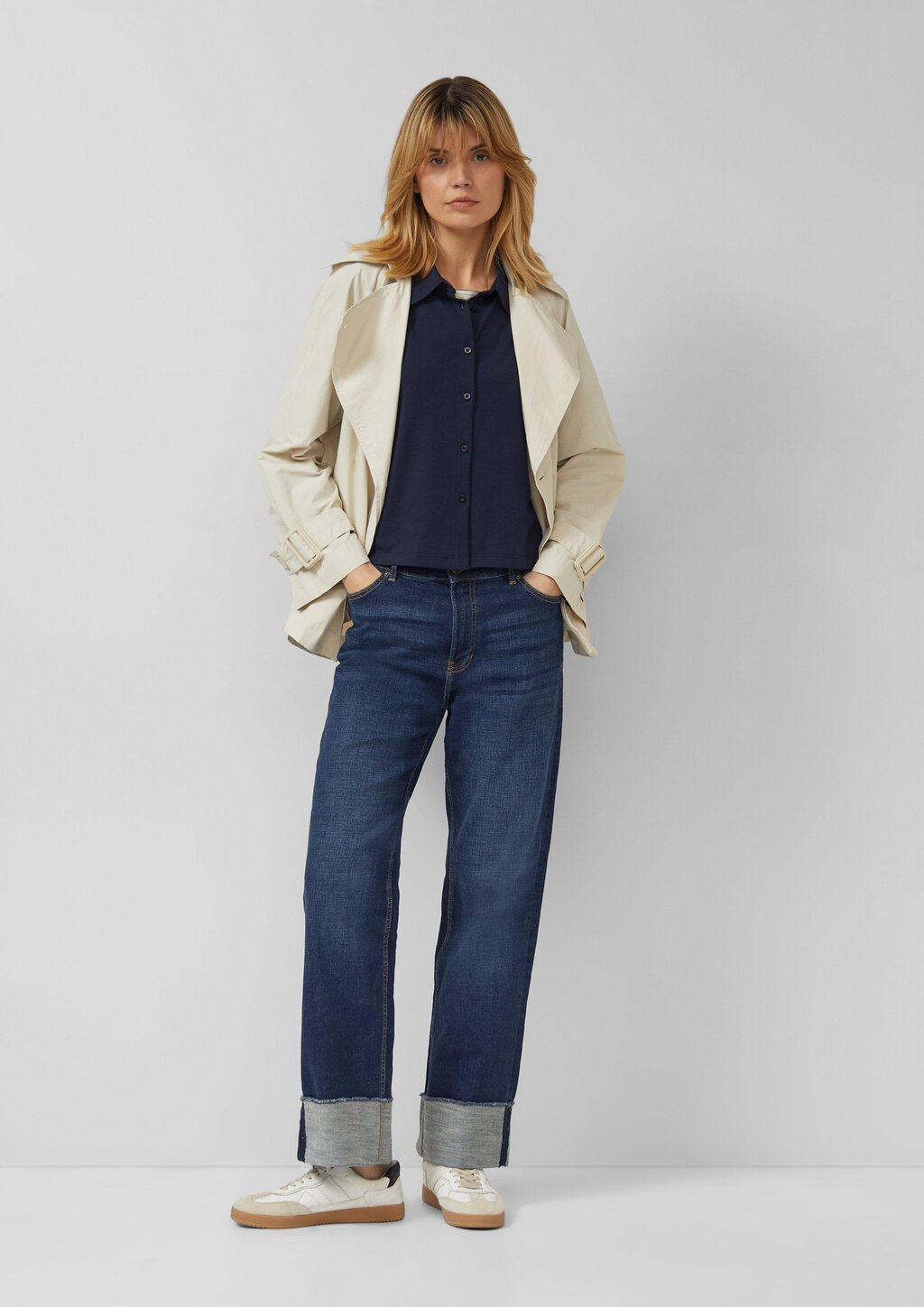 Cabanjacke im Relaxed Fit mit abgerundetem Saum