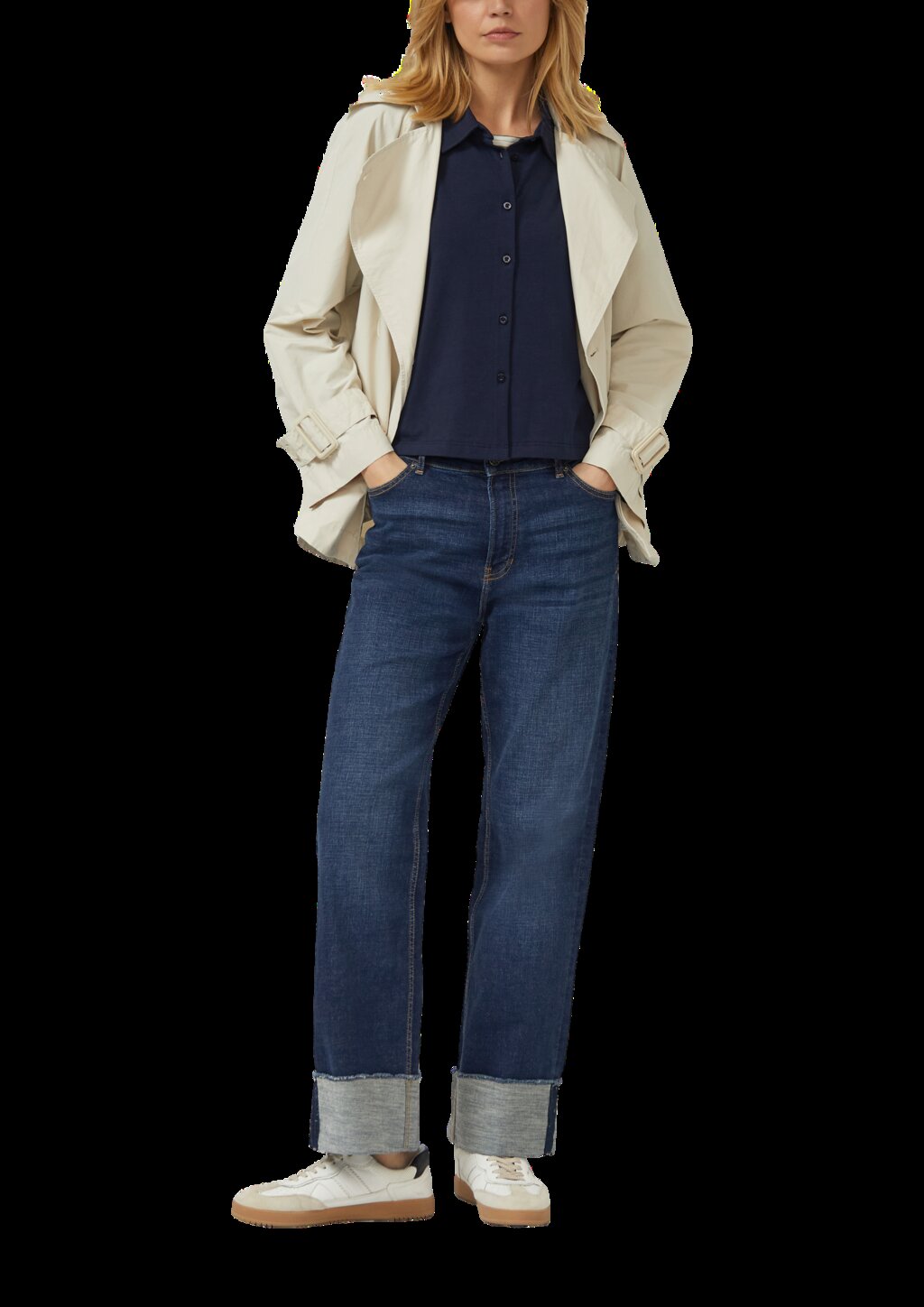 Cabanjacke im Relaxed Fit mit abgerundetem Saum