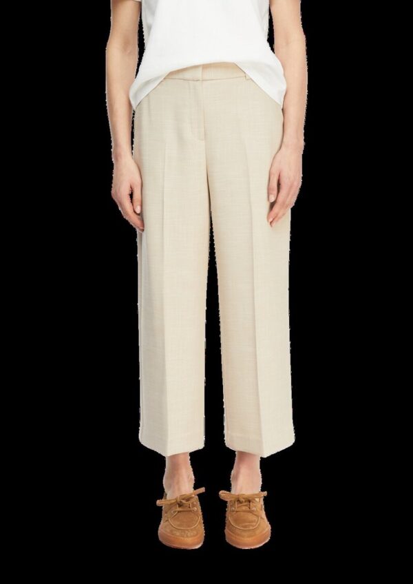 Strukturierte Culotte mit Eingrifftaschen