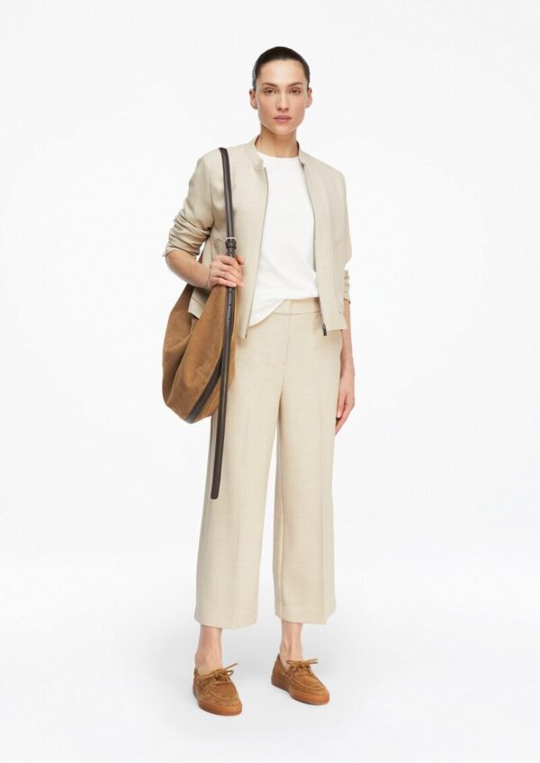 Strukturierte Culotte mit Eingrifftaschen