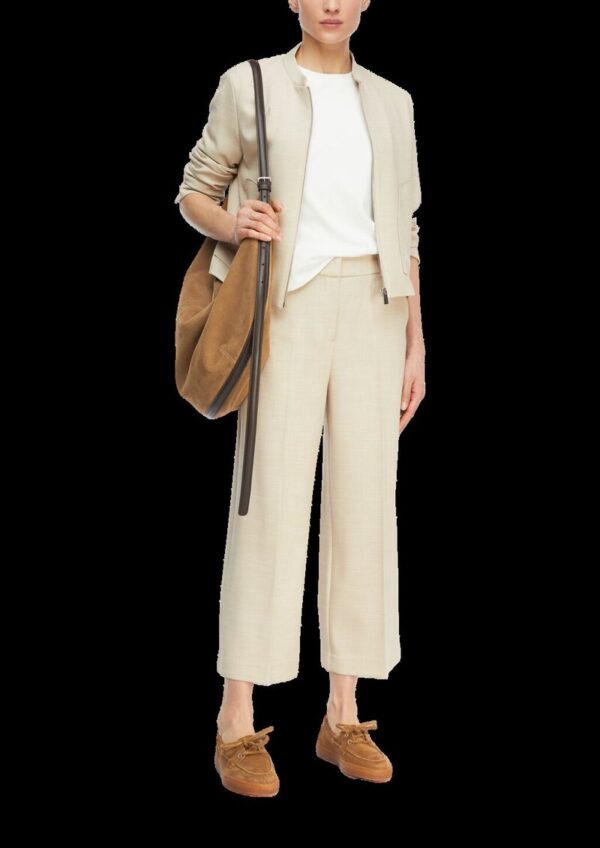 Strukturierte Culotte mit Eingrifftaschen