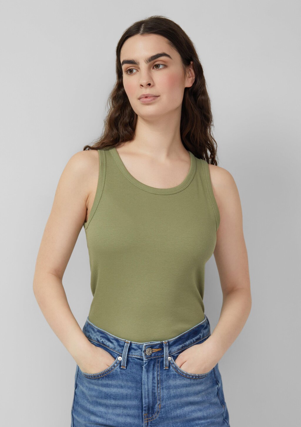 Geripptes Tanktop