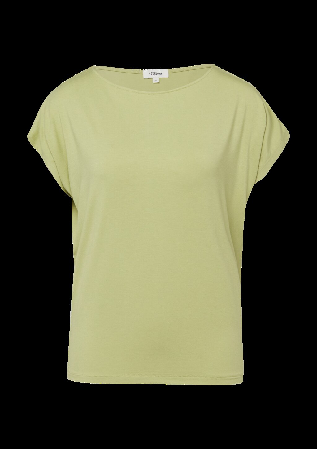 Fließendes Jersey-Shirt mit überschnittenen Schultern