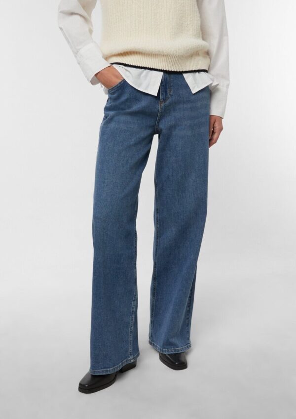 Elastische Wide Leg Jeans