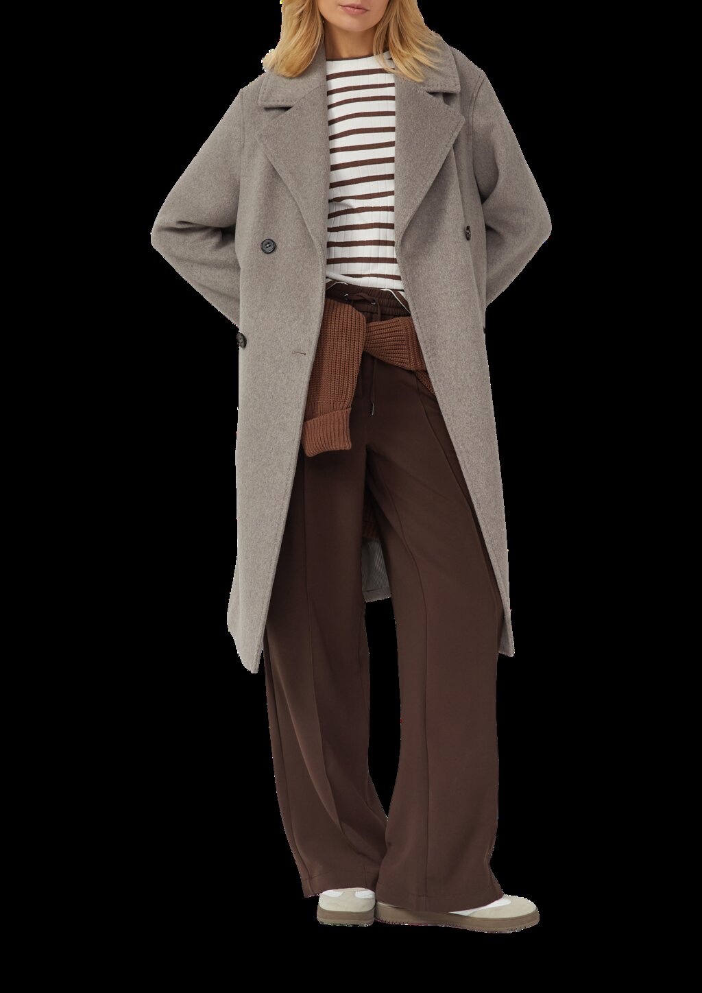 Geripptes Langarmshirt im Slim Fit