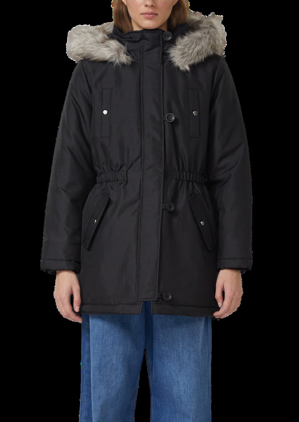 Parka mit Tunnelzug und Kapuze