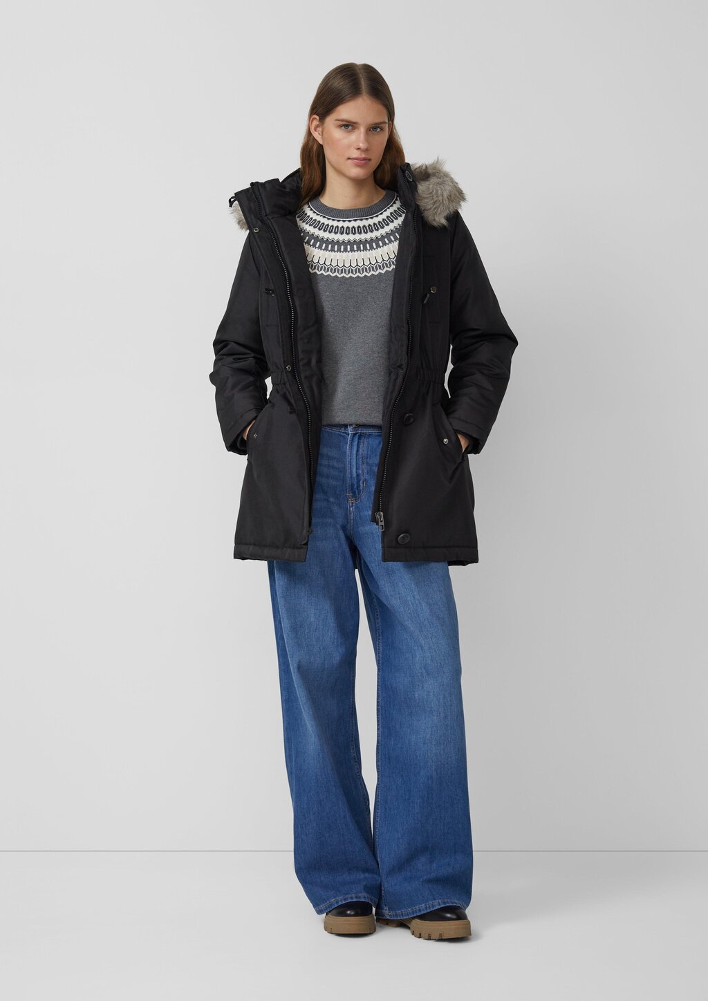 Parka mit Tunnelzug und Kapuze