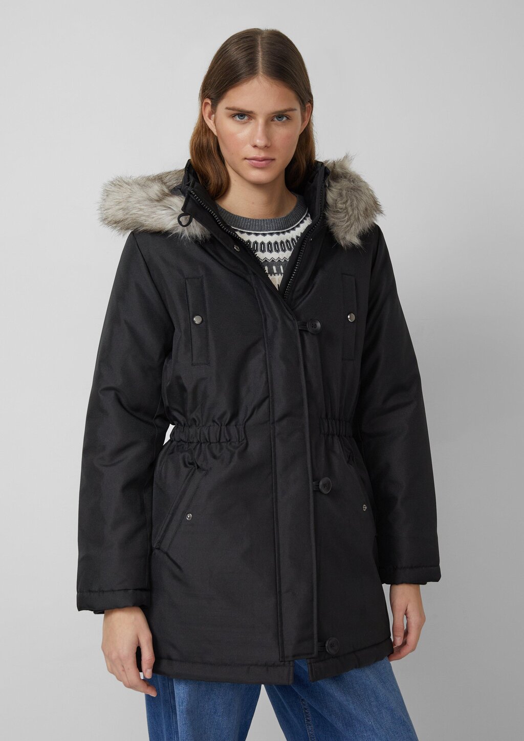 Parka mit Tunnelzug und Kapuze