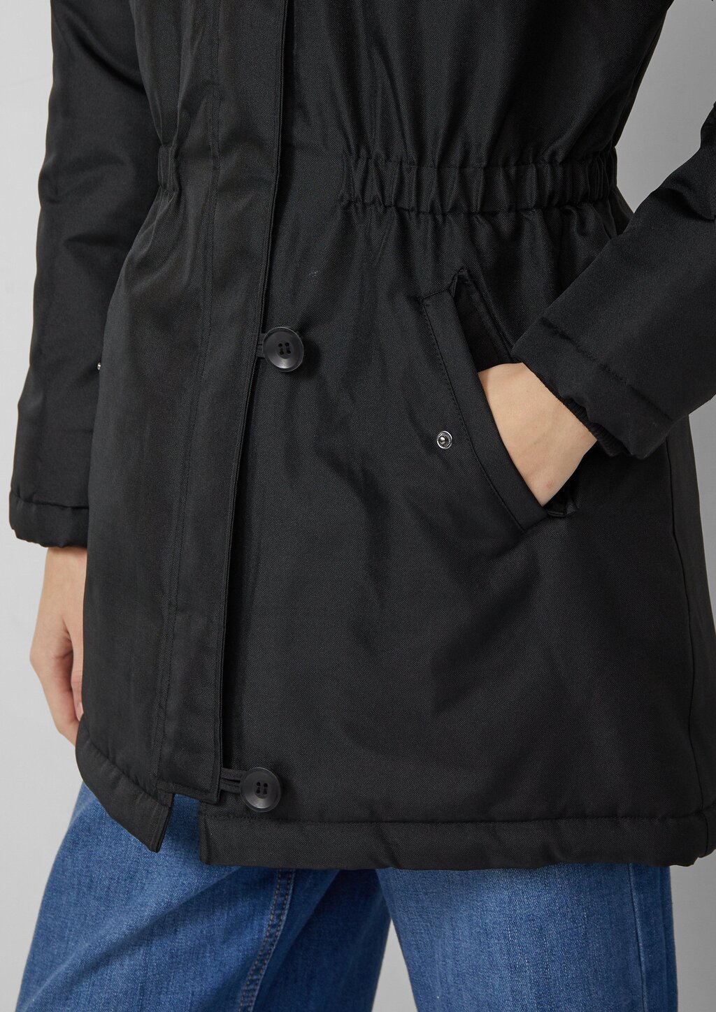 Parka mit Tunnelzug und Kapuze