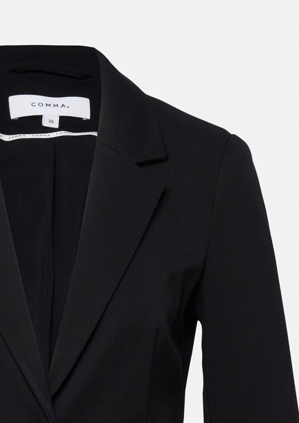 Taillierter Blazer aus weichem Jersey mit Reißverschlusstaschen