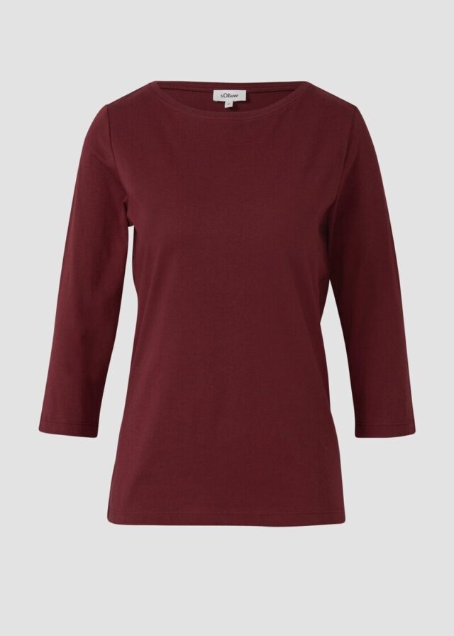 T-Shirt aus Baumwolle im Slim Fit