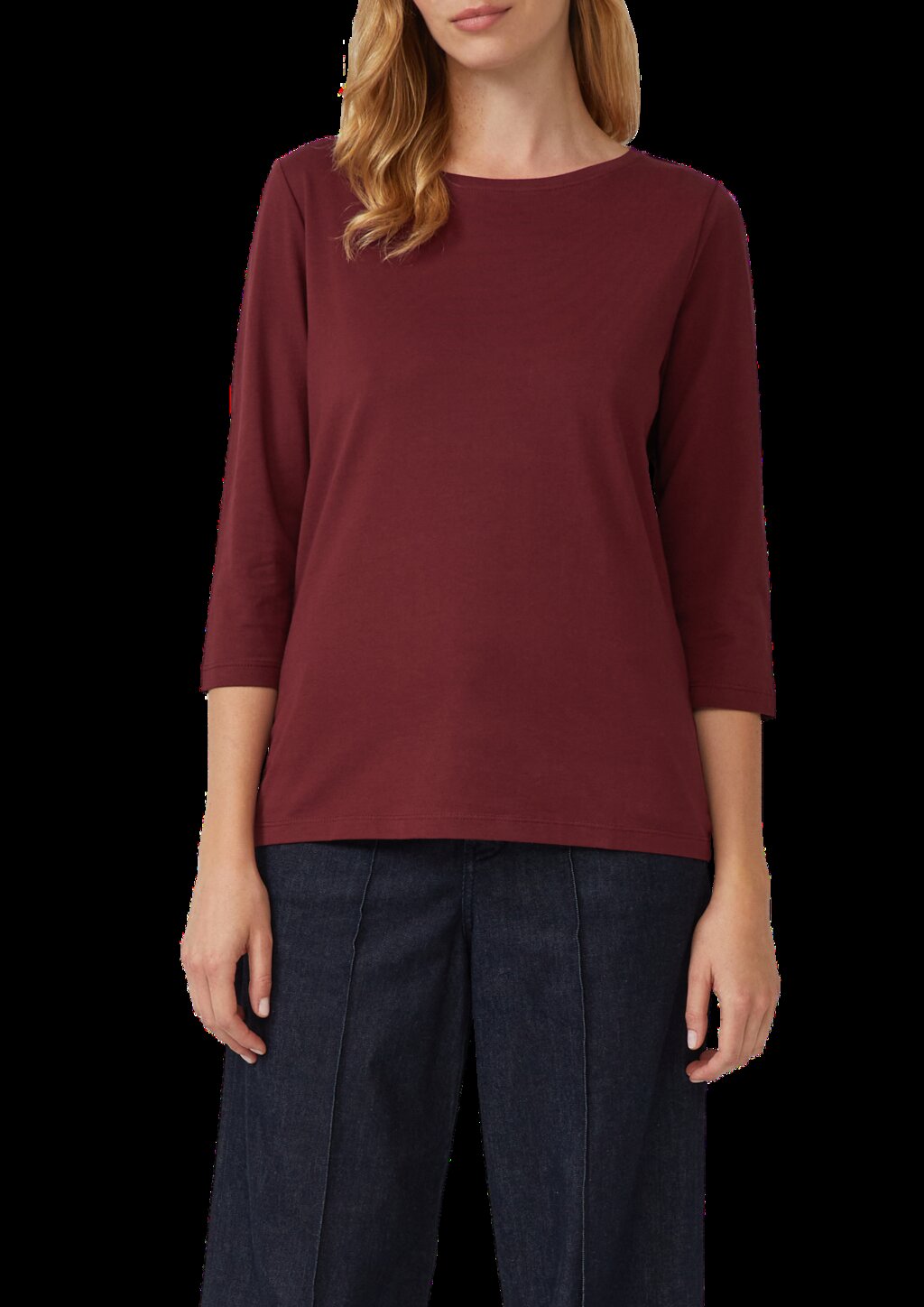 T-Shirt aus Baumwolle im Slim Fit