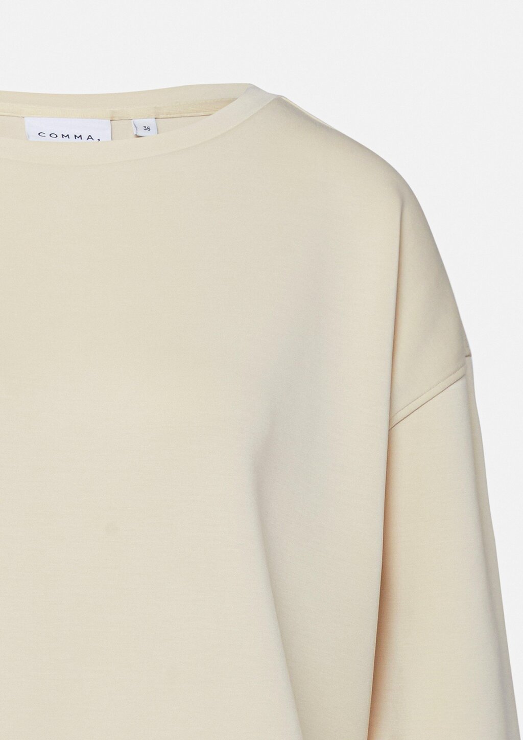 Weiches Sweatshirt mit Faltendetail am Arm