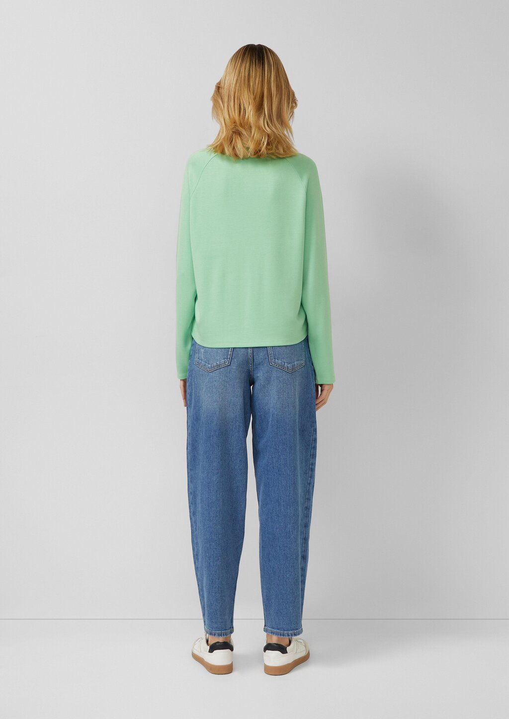 Sweatshirt aus Viskosemix im Relaxed Fit