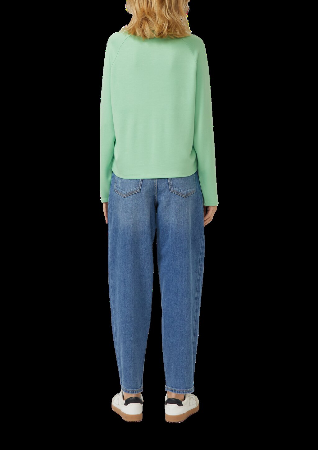 Sweatshirt aus Viskosemix im Relaxed Fit