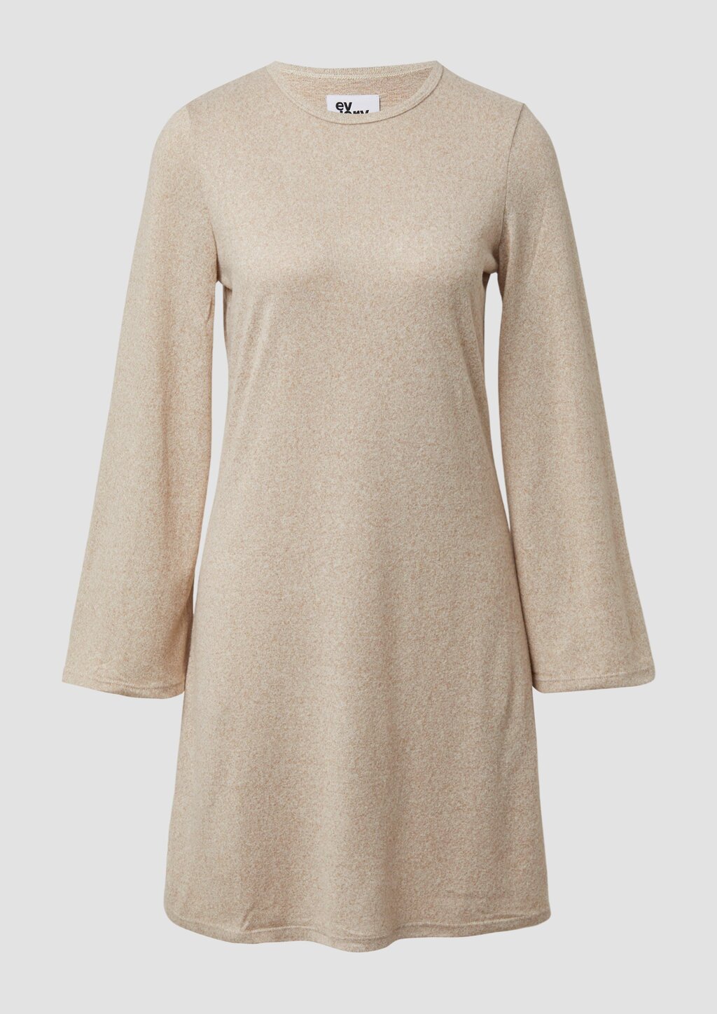 Bequemes Strickkleid mit leicht ausgestelltem Saum