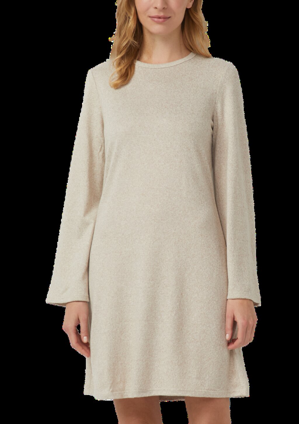 Bequemes Strickkleid mit leicht ausgestelltem Saum