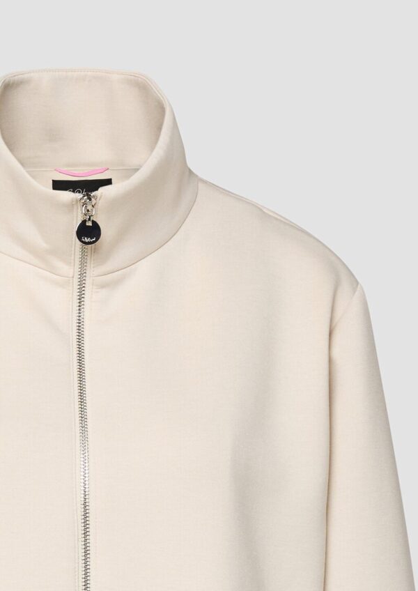 Scuba-Blouson im Relaxed Fit mit Stehkragen