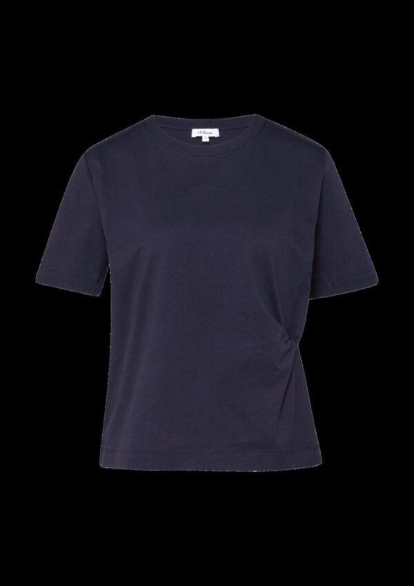 T-Shirt aus Baumwolljersey mit Knoten-Detail