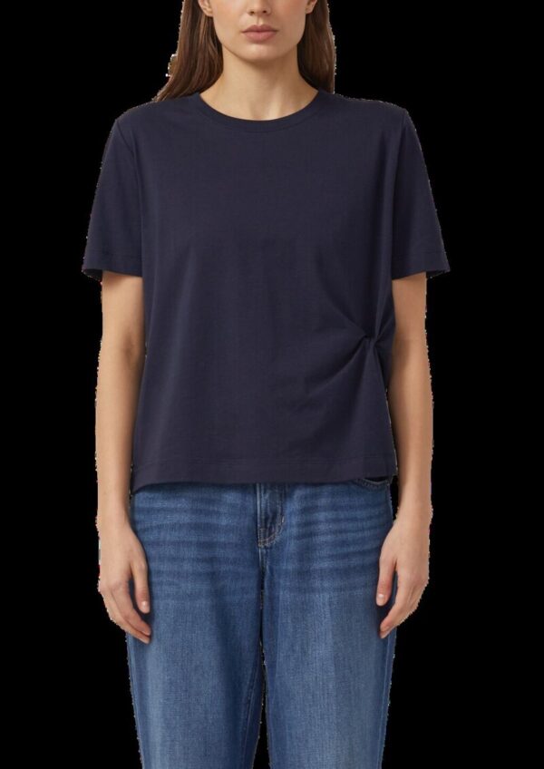 T-Shirt aus Baumwolljersey mit Knoten-Detail