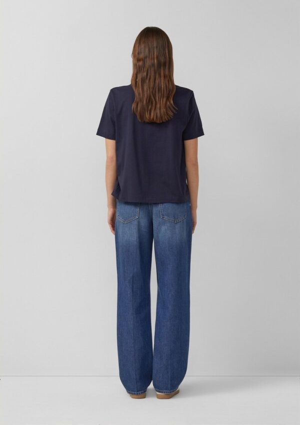 T-Shirt aus Baumwolljersey mit Knoten-Detail