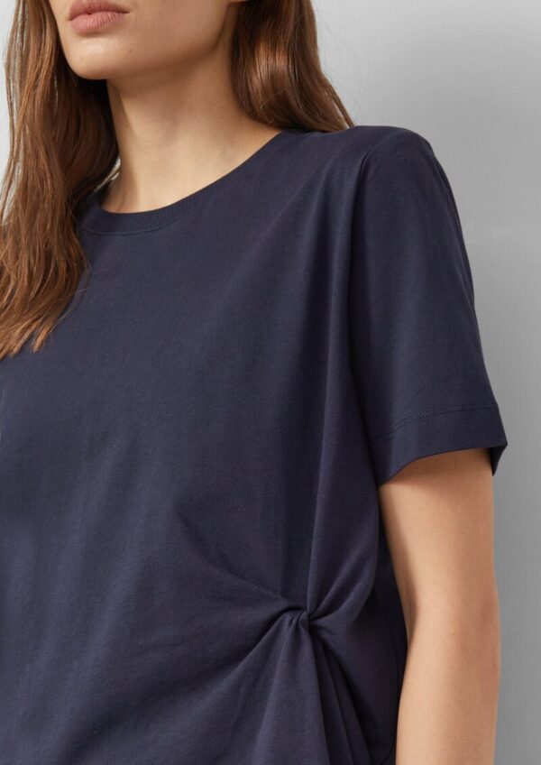 T-Shirt aus Baumwolljersey mit Knoten-Detail