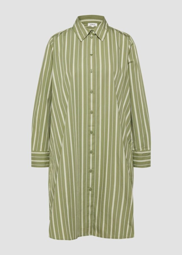 Hemdkleid aus Popeline in A-Linie