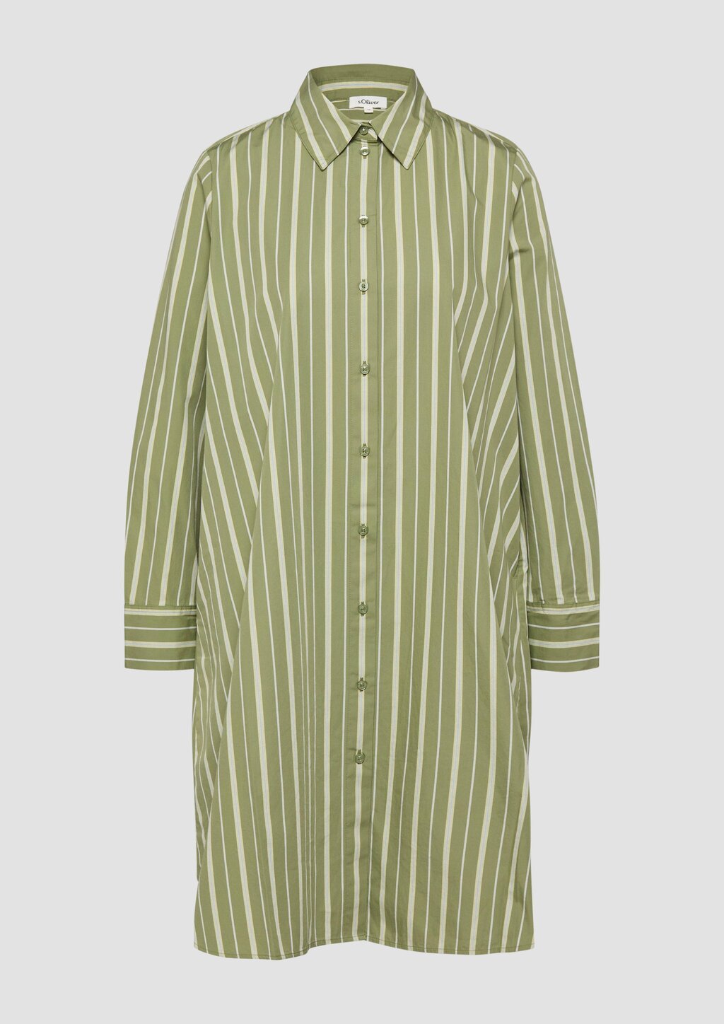 Hemdkleid aus Popeline in A-Linie