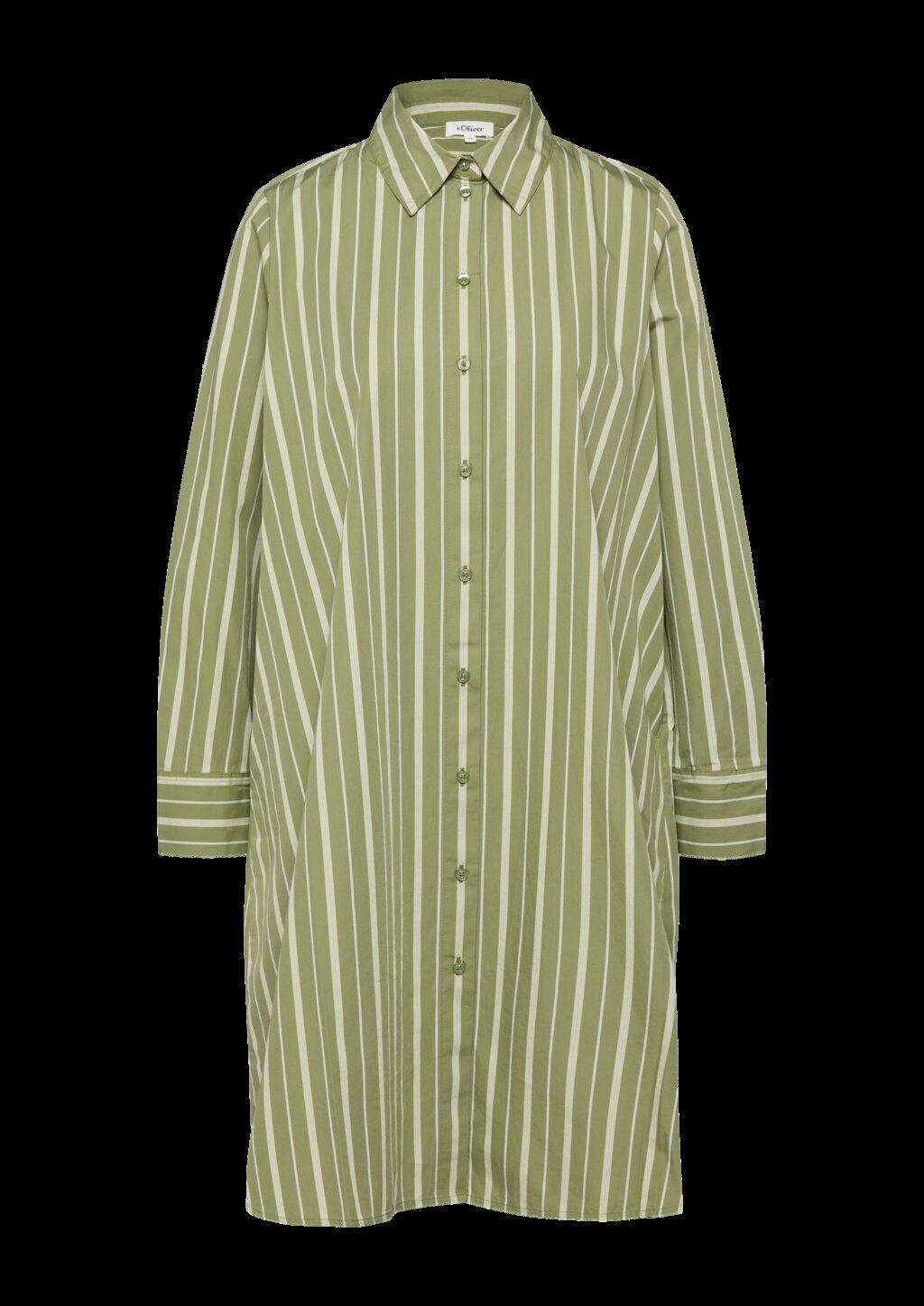 Hemdkleid aus Popeline in A-Linie