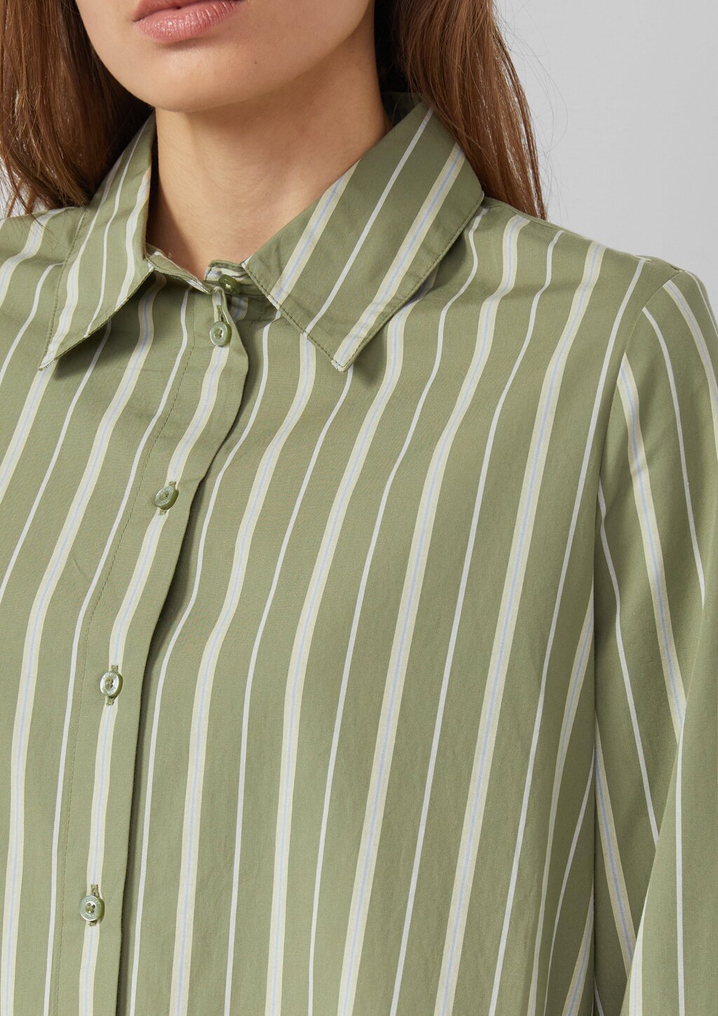 Hemdkleid aus Popeline in A-Linie