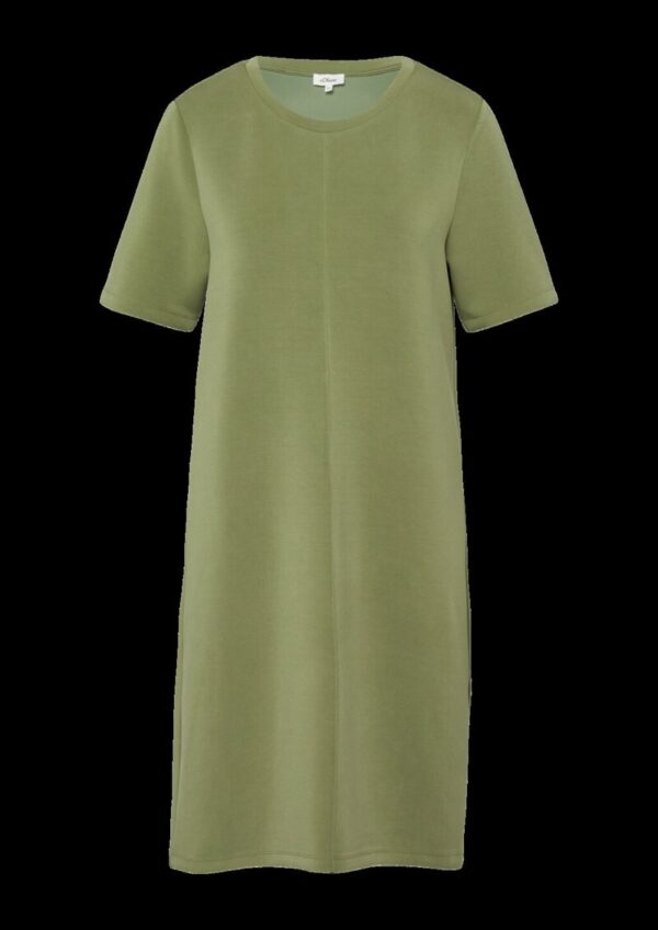 Scuba-Kleid mit Biese