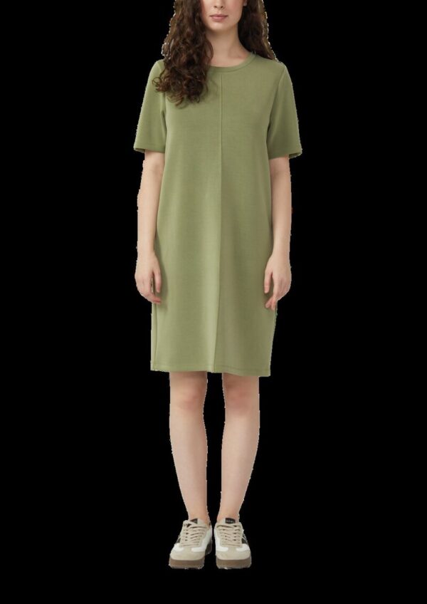 Scuba-Kleid mit Biese