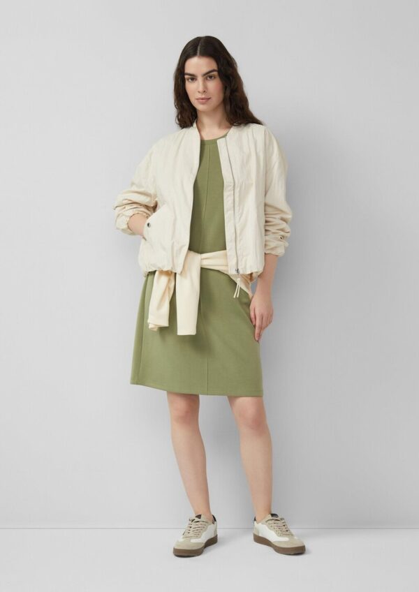 Scuba-Kleid mit Biese