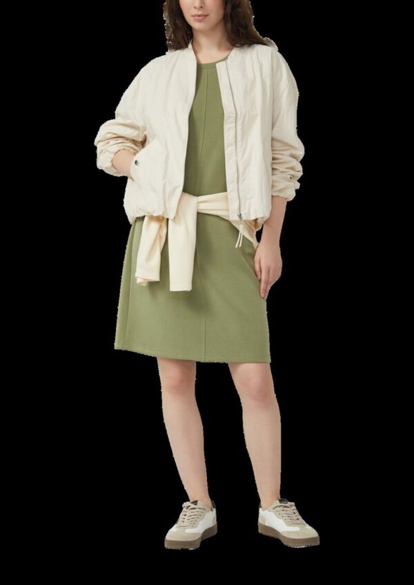 Scuba-Kleid mit Biese