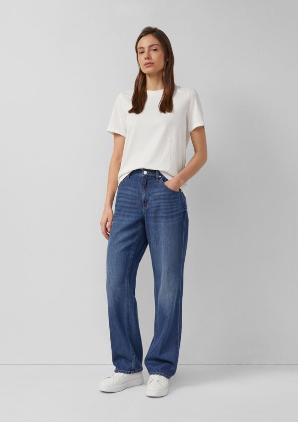 Jeans Beth / Relaxed Fit / Mid Rise / Straight Leg / Lyocellmix