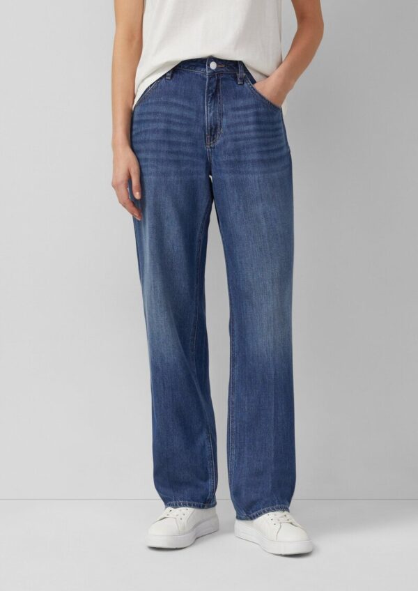 Jeans Beth / Relaxed Fit / Mid Rise / Straight Leg / Lyocellmix