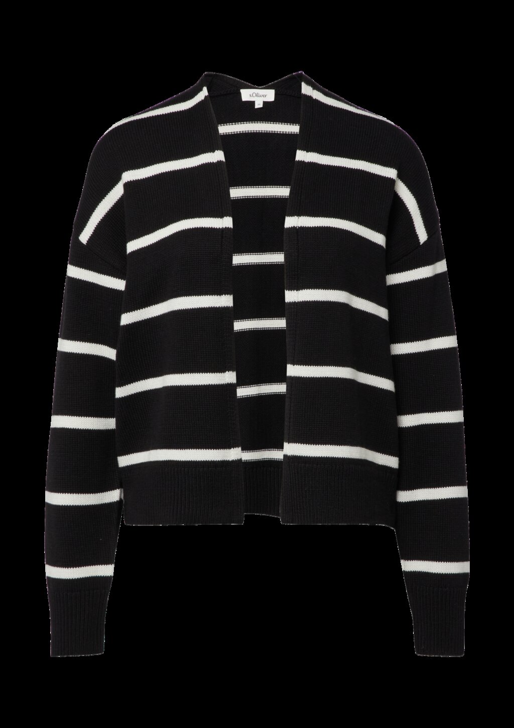 Gestreifter Cardigan aus Baumwollmix