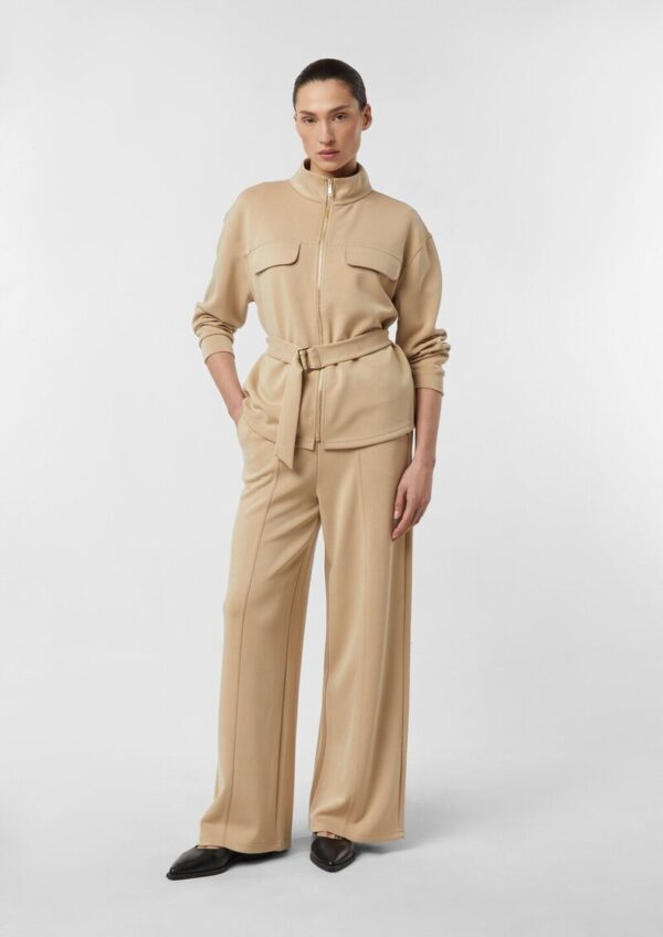 Sweatjacke mit abnehmbarem Taillengürtel