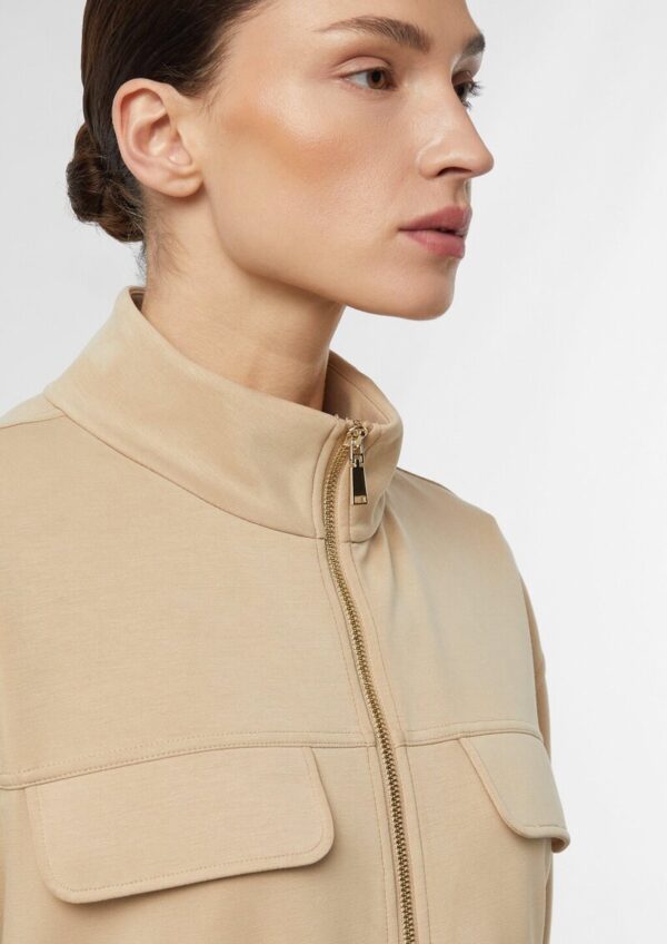 Sweatjacke mit abnehmbarem Taillengürtel