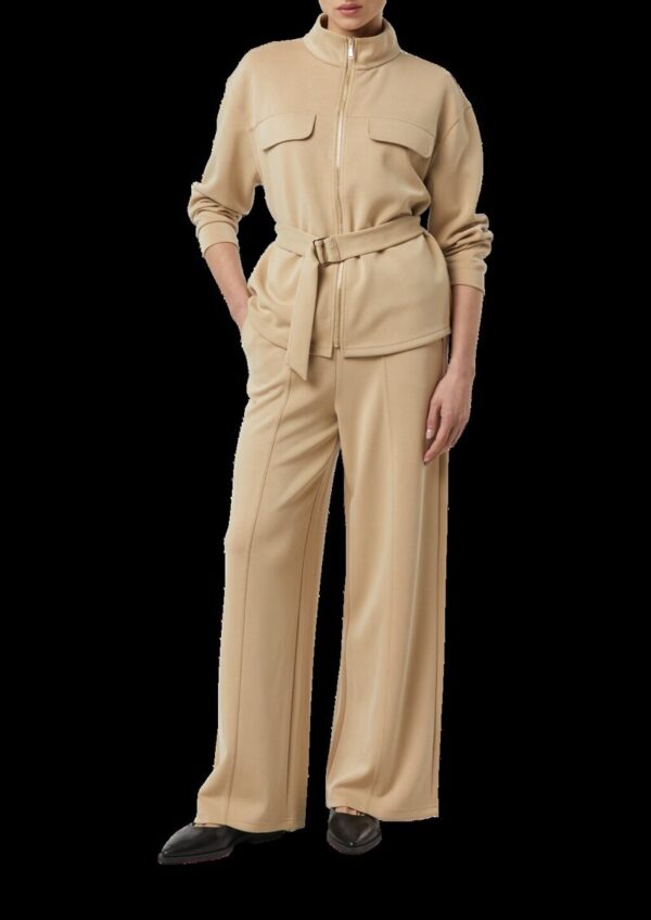 Sweatjacke mit abnehmbarem Taillengürtel