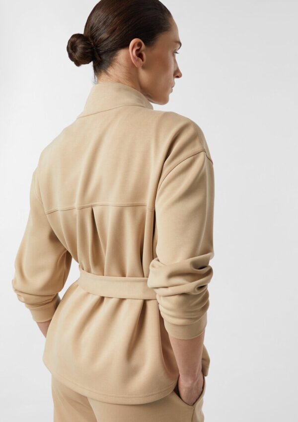 Sweatjacke mit abnehmbarem Taillengürtel