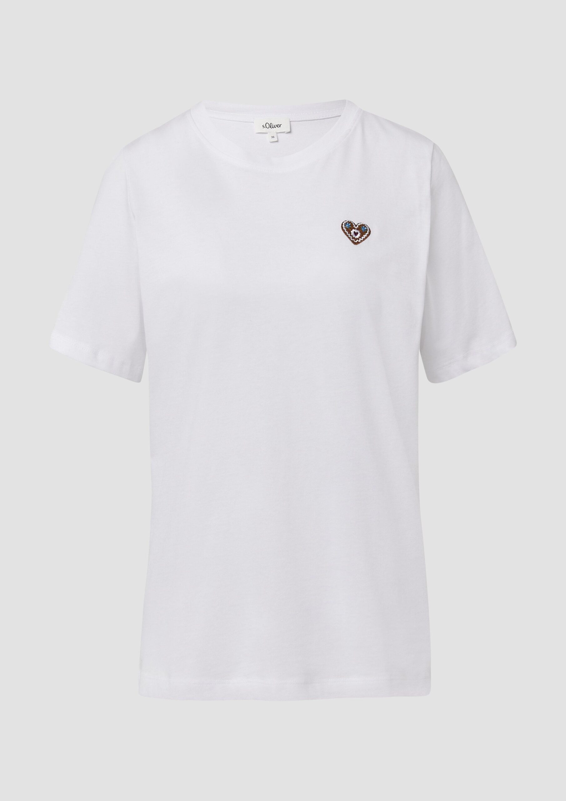 Baumwollshirt mit Stickerei | Volksfest