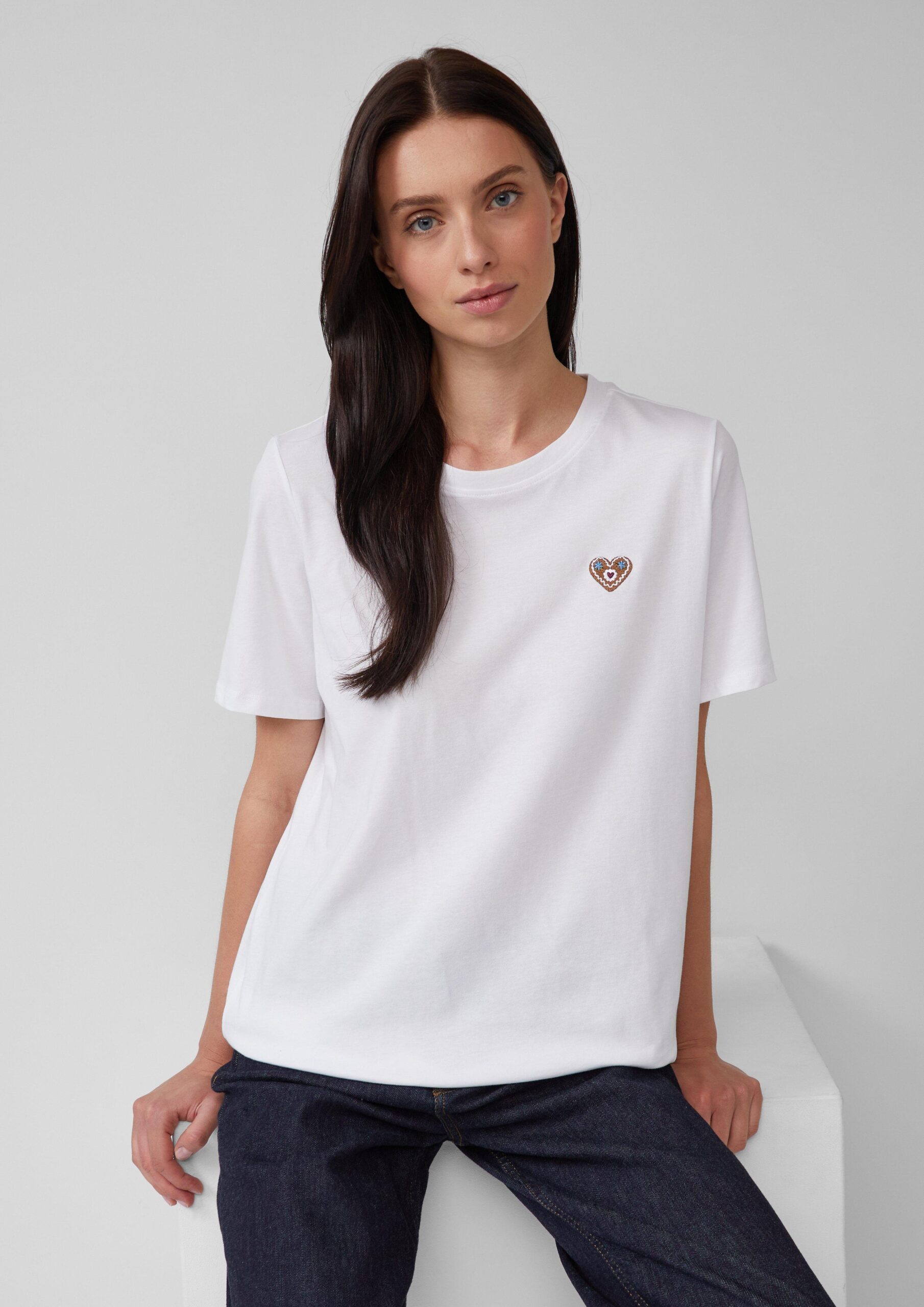 Baumwollshirt mit Stickerei | Volksfest