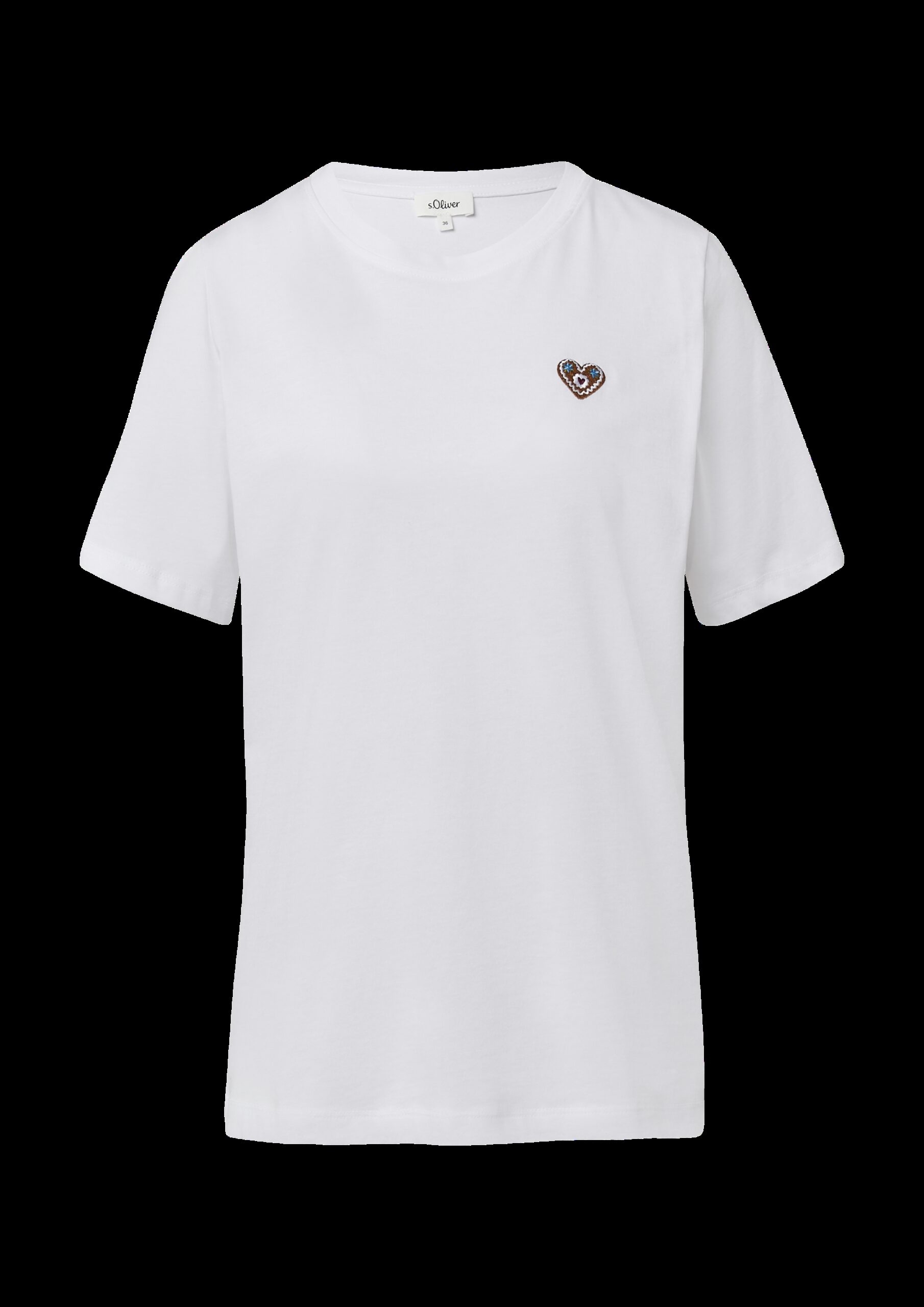 Baumwollshirt mit Stickerei | Volksfest