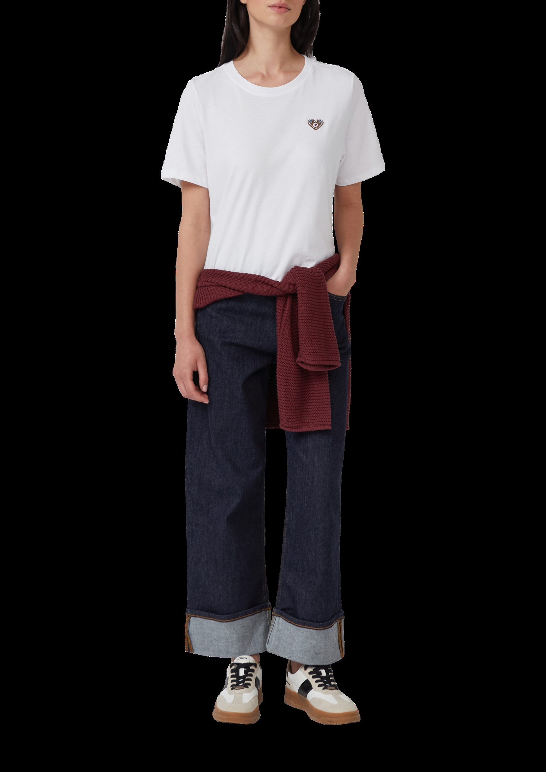 Baumwollshirt mit Stickerei | Volksfest