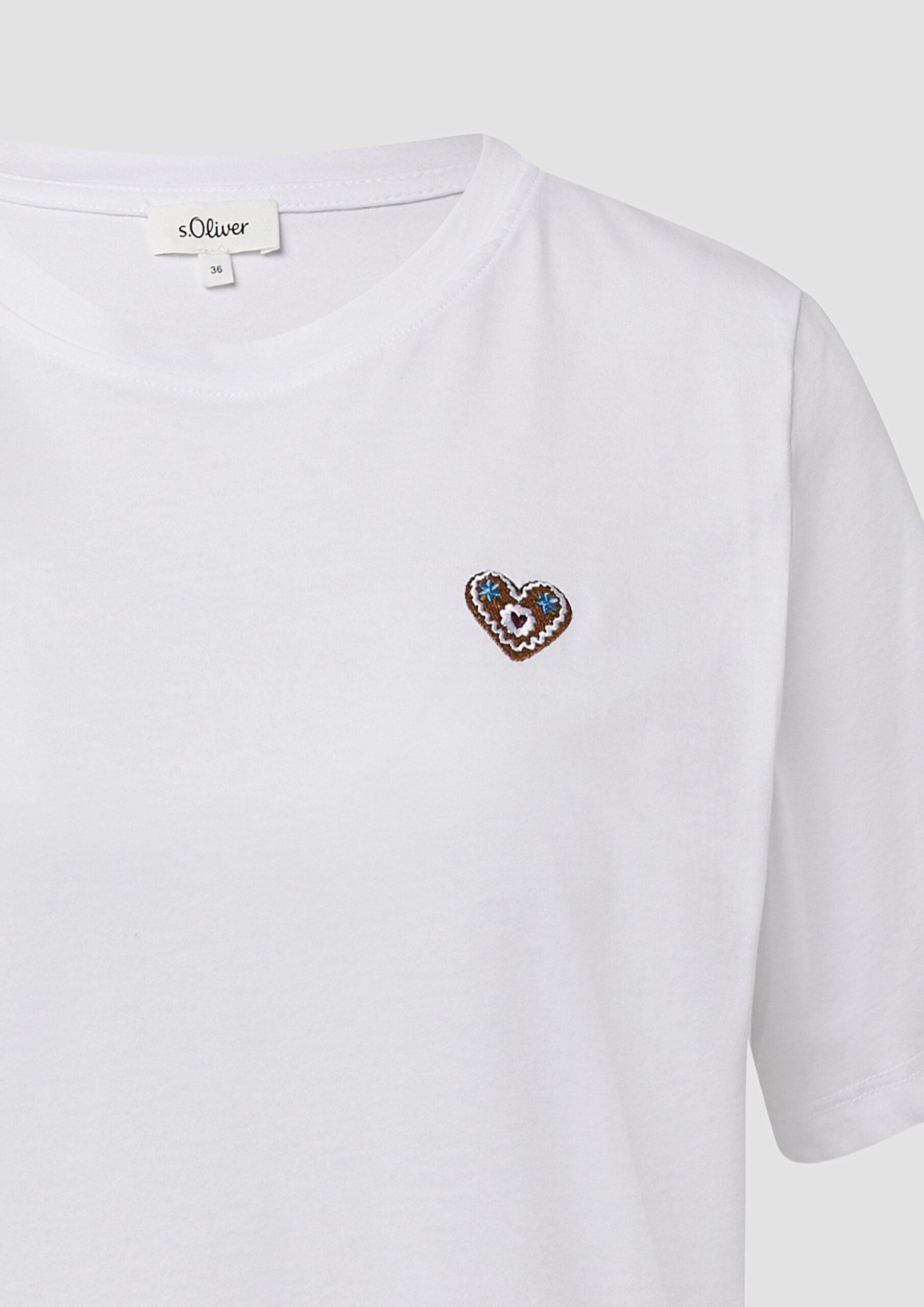 Baumwollshirt mit Stickerei | Volksfest