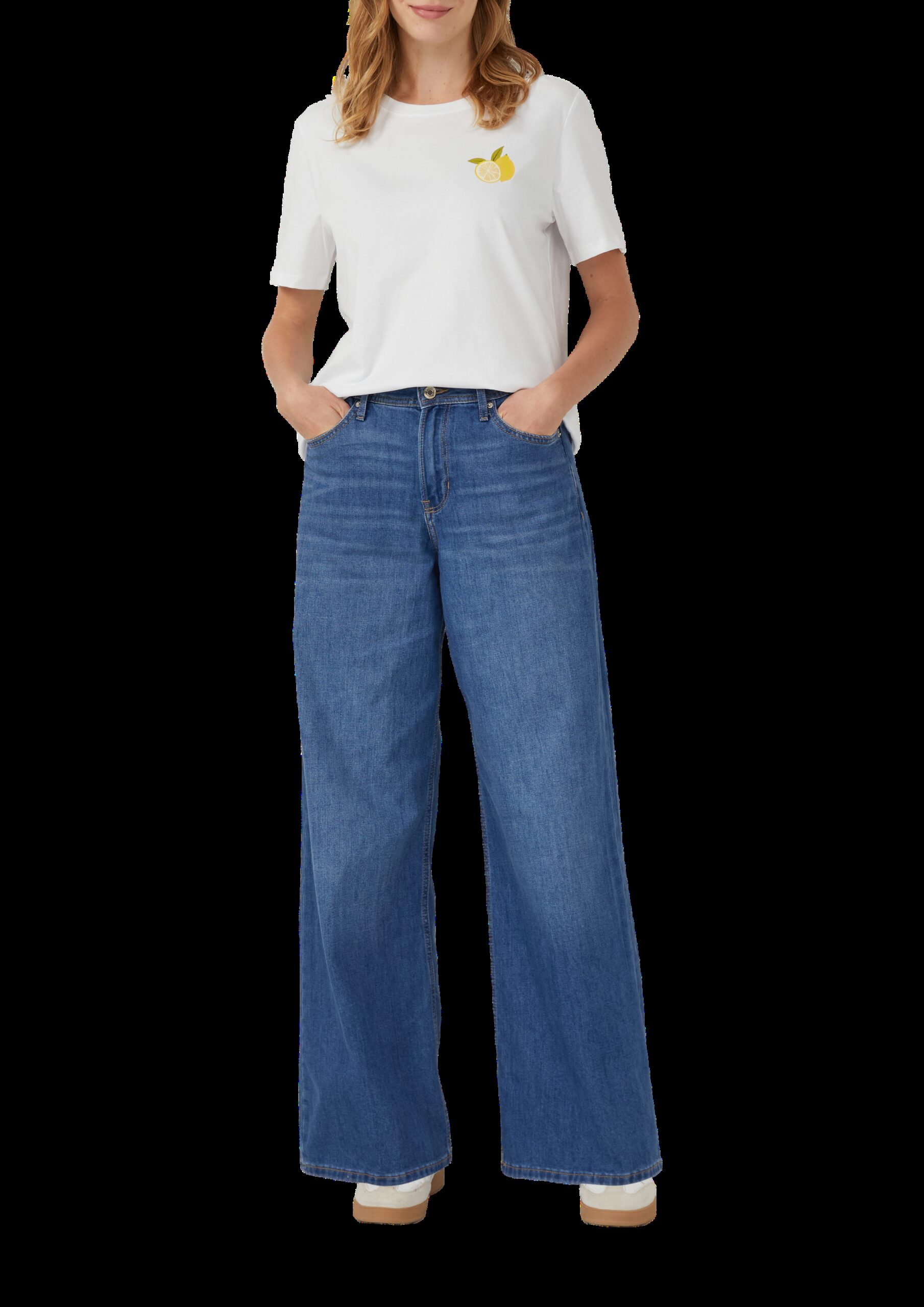 T-Shirt mit Front- und Rückenprint